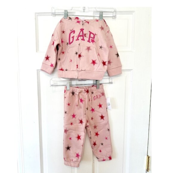 Baby Gap Logo Zip Hoodie and Matching Joggers Set NWT - Picture 6 of 9